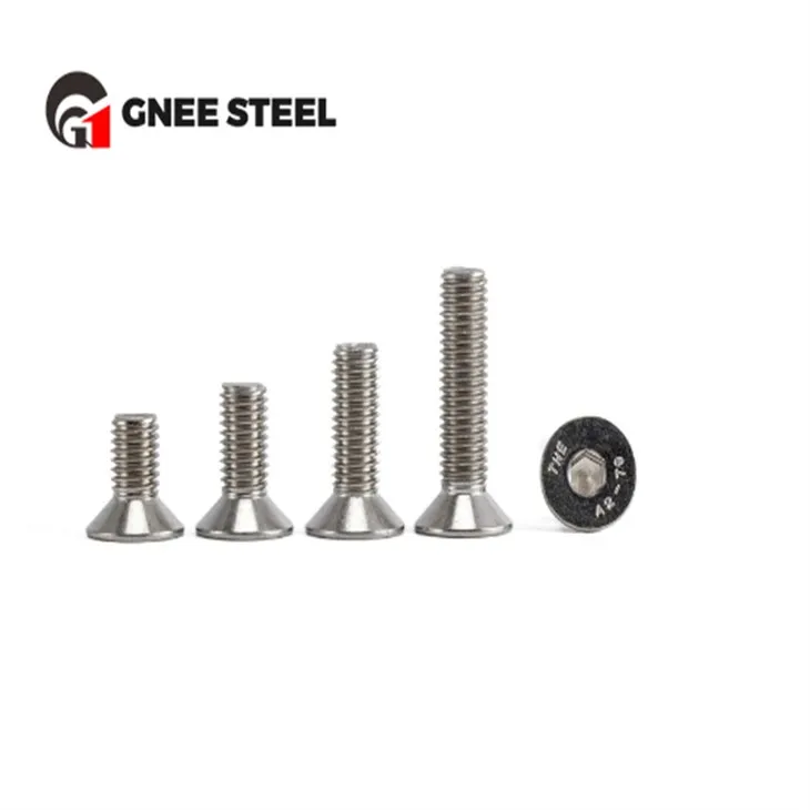 Pernos de cabeza plana hexagonal CSK A2-70 A4-80