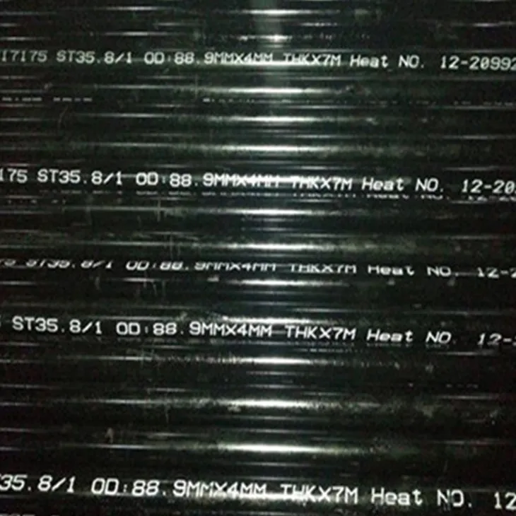 Tubo de acero al carbono sin costura DIN 17175 St35.8