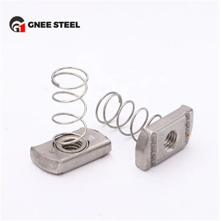 Tuercas de canal de resorte de acero inoxidable